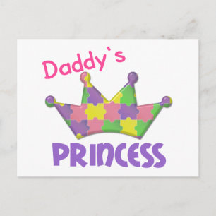 Autistic Princess 3 AUTISM Postkarte
