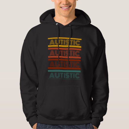 Autistic Retro Style Shirt (Vorderseite)