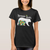 Autistic Support Autism Awareness Nonnie Bear Moth T-Shirt (Vorderseite)