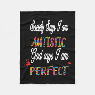 Autistic Teen Boys Pride Gift Autismus Awareness D Fleecedecke