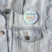 Autistic Unstoppable Pastel Infinity Symbol Gift Button (Beispiel)