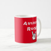 Autistics Felsen! Kaffeetasse (VorderseiteRechts)