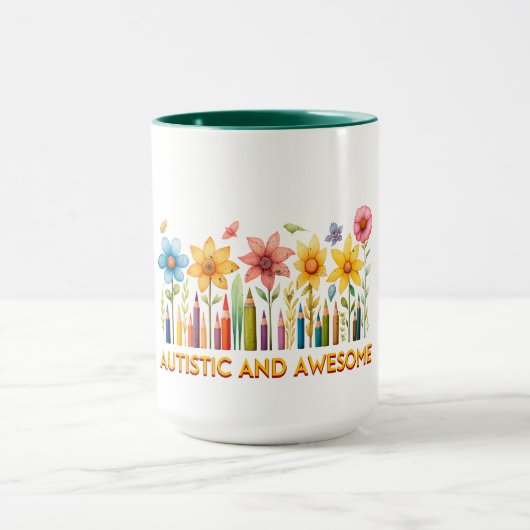 AUTISTIK und PHANTASTISCHE Autismus Bewusstsein Tasse (Zentrum)