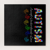autistisch | Autismus akzeptieren Liebe verstehen Puzzle (Horizontal)