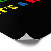 autistisch | Autismus Es ist keine Behinderung Poster (Ecke)