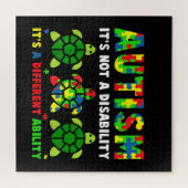 autistisch | Autismus Es ist keine Behinderung Puzzle (Horizontal)