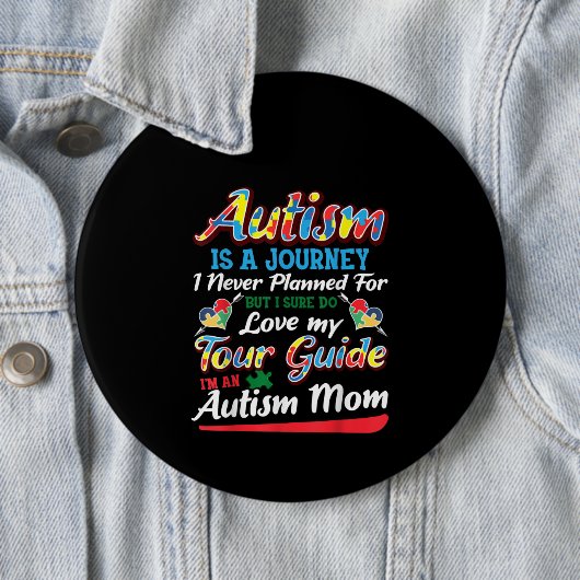 autistisch | Autismus ist eine Reise, die ich nie Button (Beispiel)