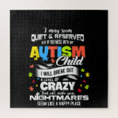 autistisch | Autismus Kind I bricht ein Level aus Puzzle (Vertikal)