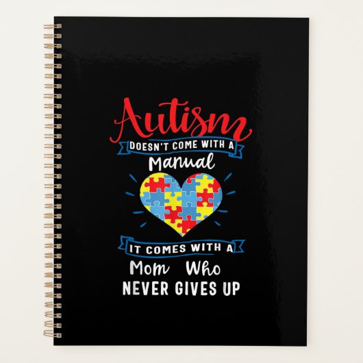 autistisch | Autismus kommt nicht mit einem Handbu Planer (Vorderseite)