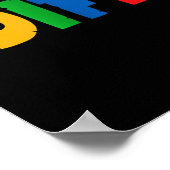 autistisch | Dare to be Different Australian Dog Poster (Ecke)