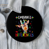autistisch |Embrace Differenzen Giraffe Puzzle Pie Button (Beispiel)