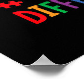 autistisch |Embrace Differenzen Giraffe Puzzle Pie Poster (Ecke)