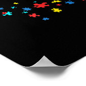 autistisch | Es ist ok, anders zu sein amerikanisc Poster (Ecke)