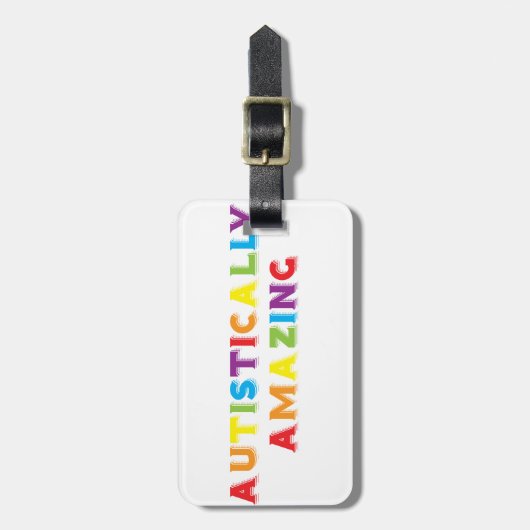 Autistisch fantastisch gepäckanhänger (Vorderseite vertikal)