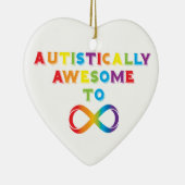 Autistisch fantastisch zur Unendlichkeit Keramik Ornament (Rechts)