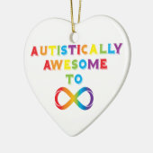 Autistisch fantastisch zur Unendlichkeit Keramik Ornament (Links)