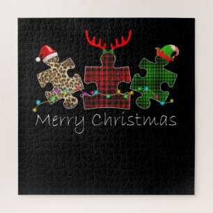 autistisch   Frohe Weihnachts-Autismus Puzzle Piec