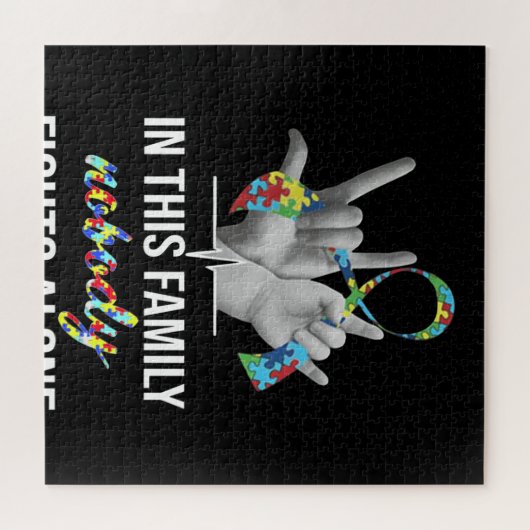 autistisch | In dieser Familie kämpft niemand alle Puzzle (Horizontal)