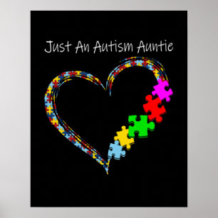 autistisch   Nur eine Autismus Tante Poster