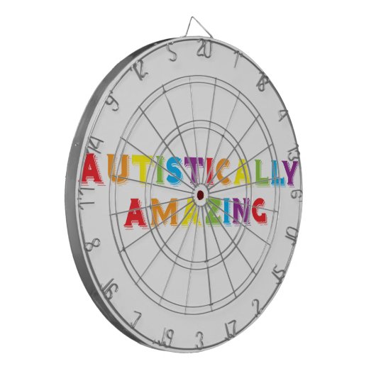 autistisch Phantastisch Dartscheibe (Vorderseite Links)