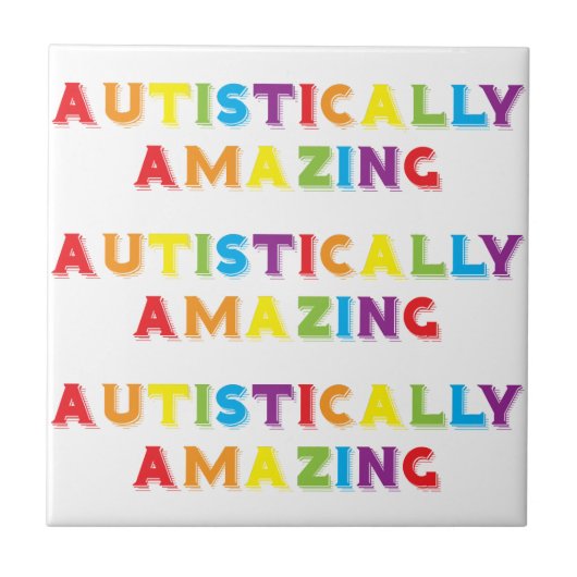 autistisch Phantastisch Fliese (Vorderseite)