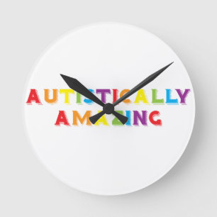 autistisch Phantastisch Runde Wanduhr