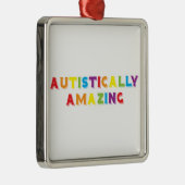 autistisch Phantastisch Silbernes Ornament (Rechts)