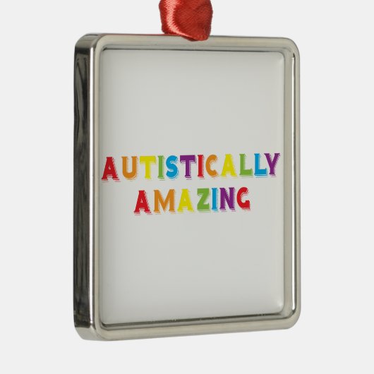 autistisch Phantastisch Silbernes Ornament (Rechts)