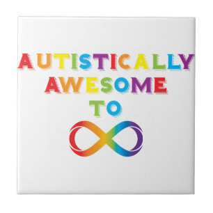 Autistisch Phantastisch zur Unendlichkeit Fliese