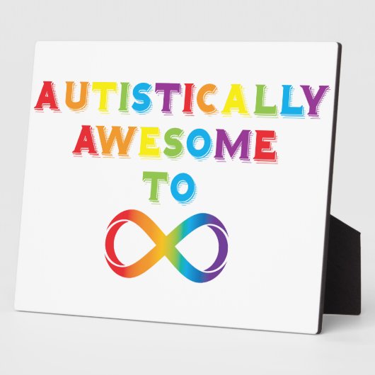 Autistisch Phantastisch zur Unendlichkeit Fotoplatte (Seite)