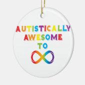 Autistisch Phantastisch zur Unendlichkeit Keramik Ornament (Links)