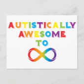 Autistisch Phantastisch zur Unendlichkeit Postkarte (Vorderseite)