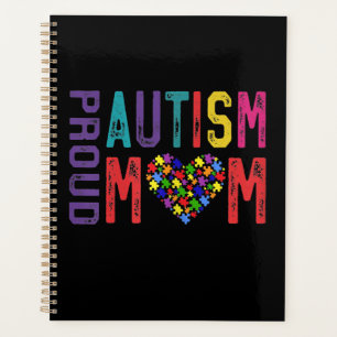 autistisch Proud Autismus Mama Puzzle Piece Planer
