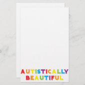 autistisch schön briefpapier (Vorne/Hinten)