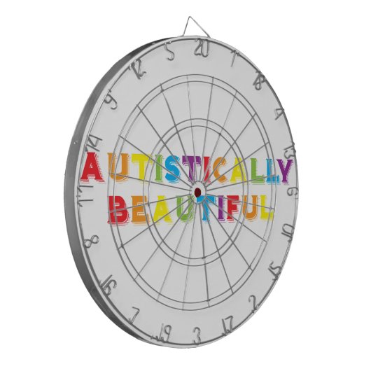 autistisch schön dartscheibe (Vorderseite Links)