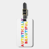 autistisch schön gepäckanhänger (Vorderseite vertikal)