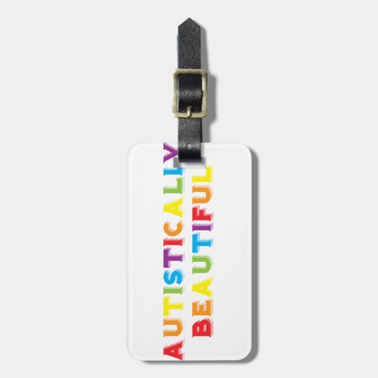 autistisch schön gepäckanhänger (Vorderseite vertikal)