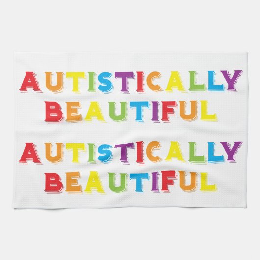 autistisch schön handtuch (Horizontal)