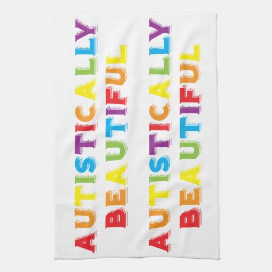 autistisch schön handtuch (Vertikal)