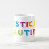 autistisch schön kaffeetasse (Mittel)