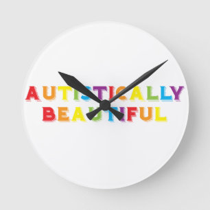Autistisch schön runde wanduhr