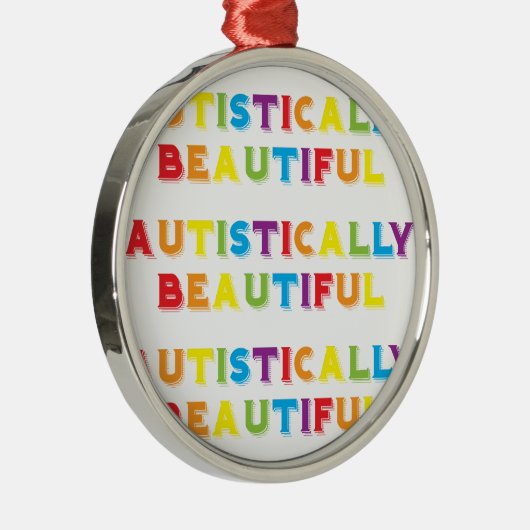 autistisch schön silbernes ornament (Rechts)