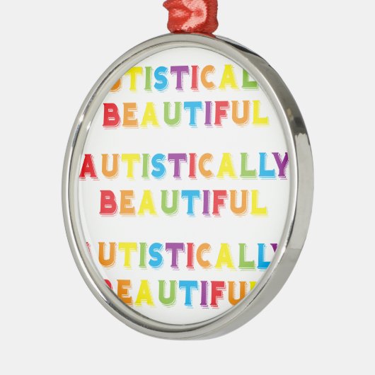 autistisch schön silbernes ornament (Links)