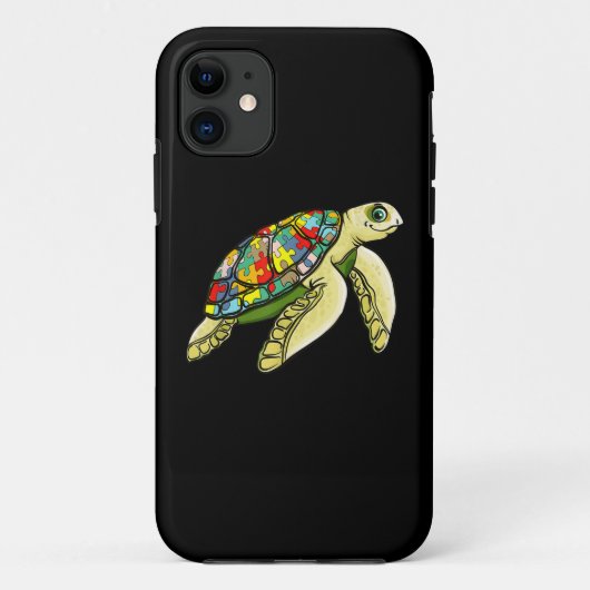 autistisch | Sea Turtle Puzzle Piece Autismus Bewu Case-Mate iPhone Hülle (Rückseite)
