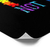 autistisch |Sehen Sie den Able nicht das Etikett S Poster (Ecke)