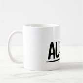 Autistisch und authentisch kaffeetasse (Links)