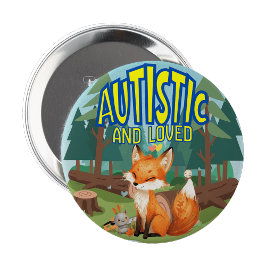 Autistisch und geliebt Autistisch Pin Abzeichen Button