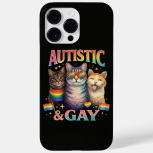 Autistisch und schwul lustige Katze Case-Mate iPhone 14 Pro Max Hülle
