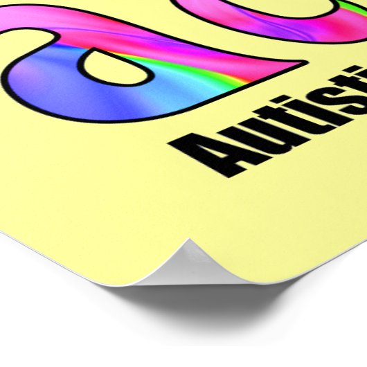 Autistische Aktivistin (Farbe) Poster (Ecke)