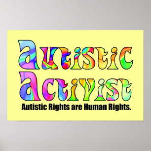 Autistische Aktivistin (Farbe) Poster